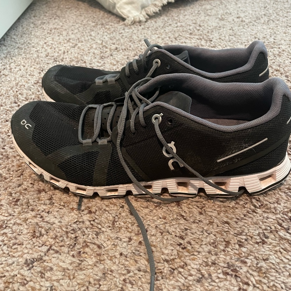 Black and White Athletic Shoes